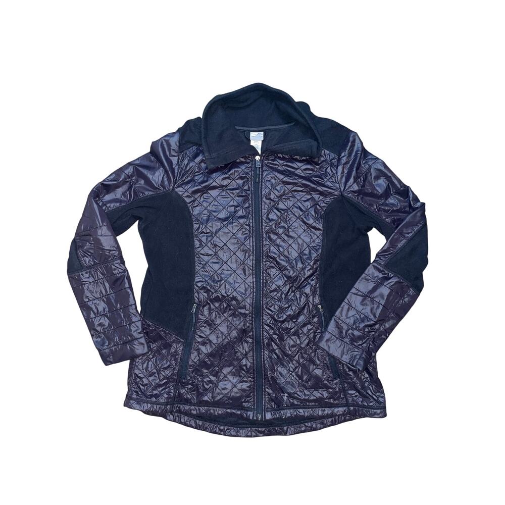Women’s Champion Venture Warm Puff Slim Black Full Zip Jacket Size XL
